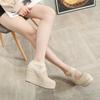 Spring Summer Shoes Women High Heels Elegant Ladies Wedges Shoes Brand Women Pumps Platform Woman Wedge Heel 10cm