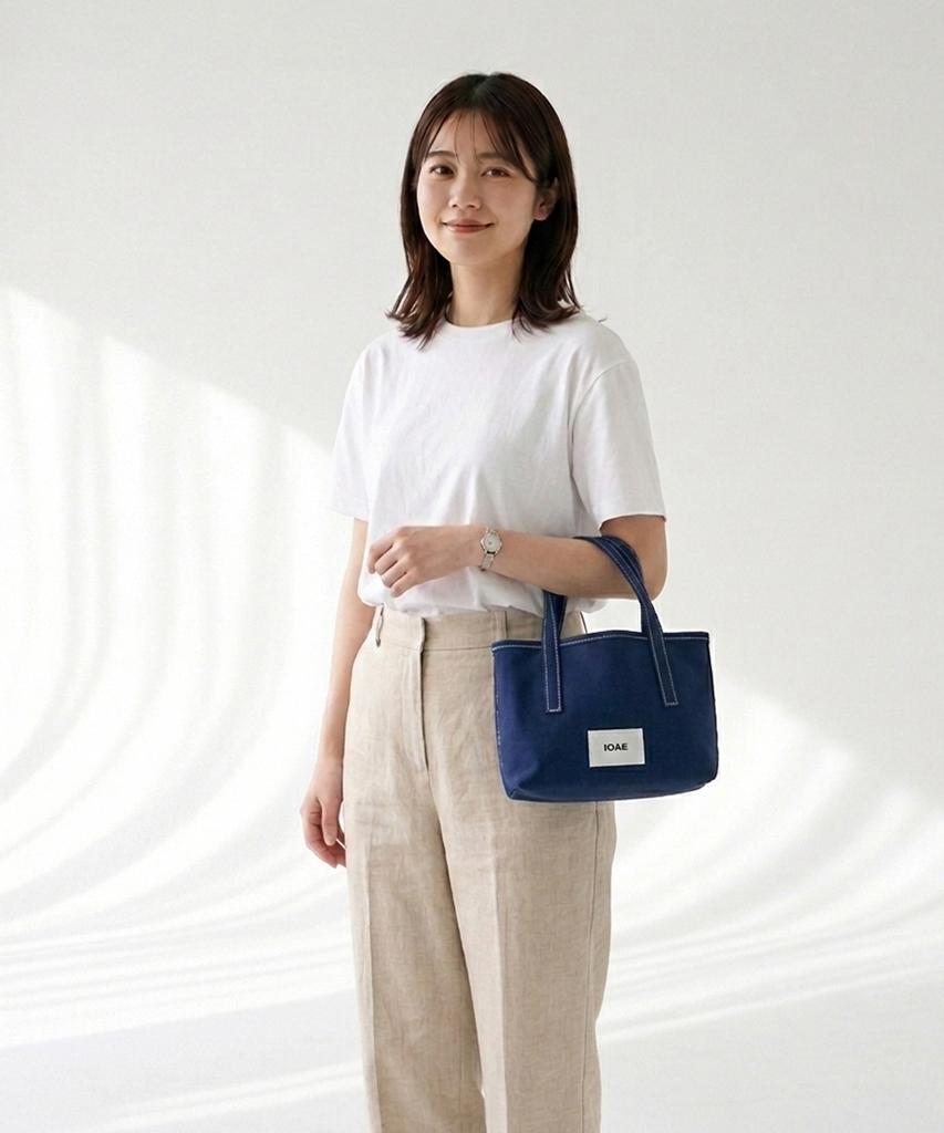 Ecrit Ioe Mini Canvas Tote Bag - Blue