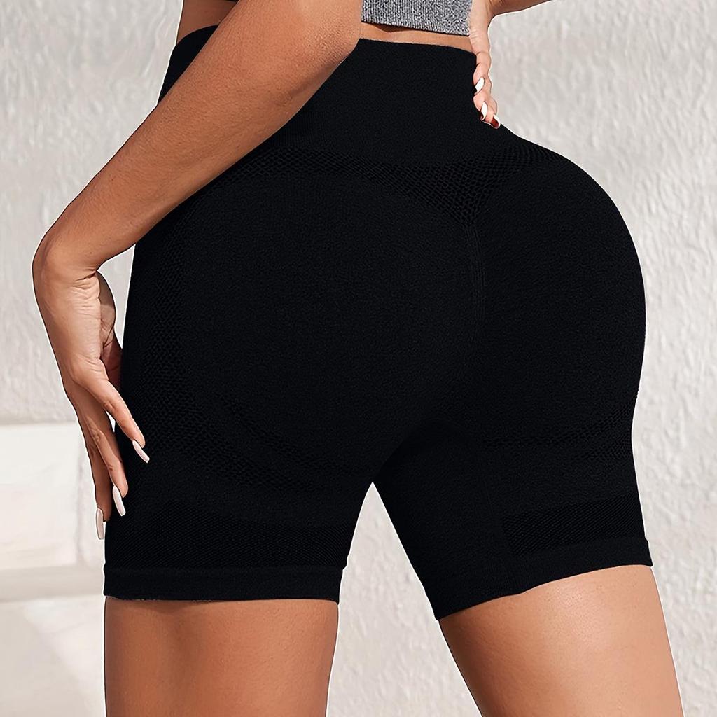 Seamless Gradient High-Waist Butt-Lifting Yoga Shorts for Women - Quick-Dry Fitness & Outdoor Sports