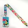 Anime Lanyards Keychain Animated Mobile Phone ID Card pass Hang Rope DIY Jewelry Accessories