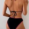 Women's Printed Halter Neck Bikini Set - Sexy Tie Side Swimwear,  New Summer Beach Vacation Outfit