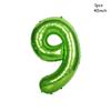 32/40inch Dark Green number balloons Foil Balloon Jungle Safari Birthday Balloon Party Baloon 0 1 2 3 4 5 6 7 8 9 globos Balls