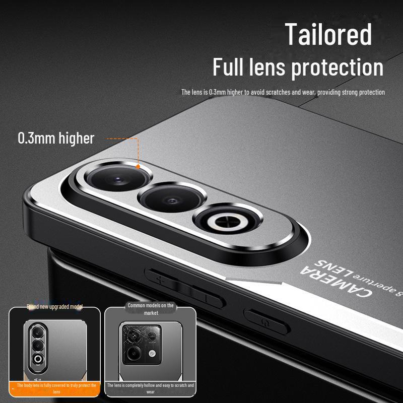 Metal Protective Case for Oppo K12, K11x, K9s, and K7x Phones - All-Inclusive Anti-Fall Frosted Design