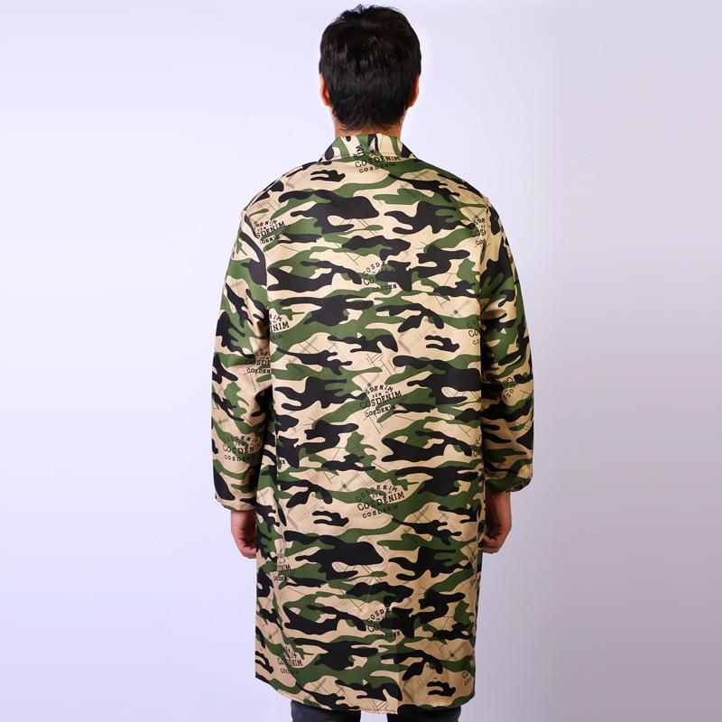 Camouflage Long Sleeve Lab Coat Unisex Work Uniform Advertising Printed Youth Factory Workshop Protective Outerwear Cotton Po...
