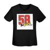 Marco Simoncelli 58 Super Sic Maglietta Donna Manica Corta T-shirt Girocollo Abbigliamento Cotone Estate Magliette Streetwear