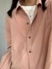 Women's Retro Corduroy Layering Shirt - Loose Fit, Casual Long-Sleeved Top