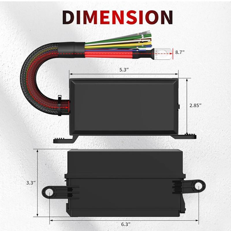 12V Fuse Relay Box 6 Way Relay Fuse Box Pre-Wired Waterproof Relays Box with 6 Relays and 12 ATC/ATO Fuses Relay Panel