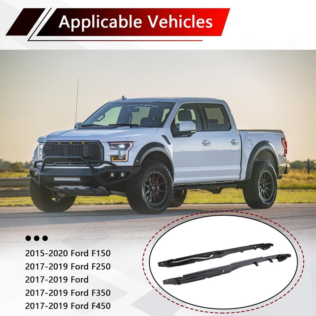 Sunroof Track Guides Rails Repair Kit for 2015- F150 & 2017- F250 F350 F450 | Compatible with FL3Z-1651071-A FL3Z-1651071-B