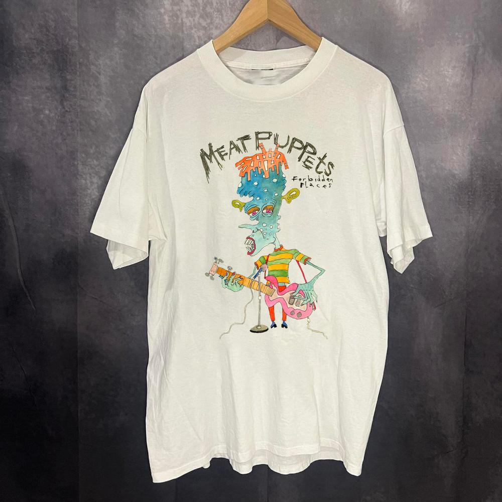 Meat Puppets Band Live In Concert Tour Cotton Tee Adult Shirt All Size PR491 Unisex T-Shirt XXL