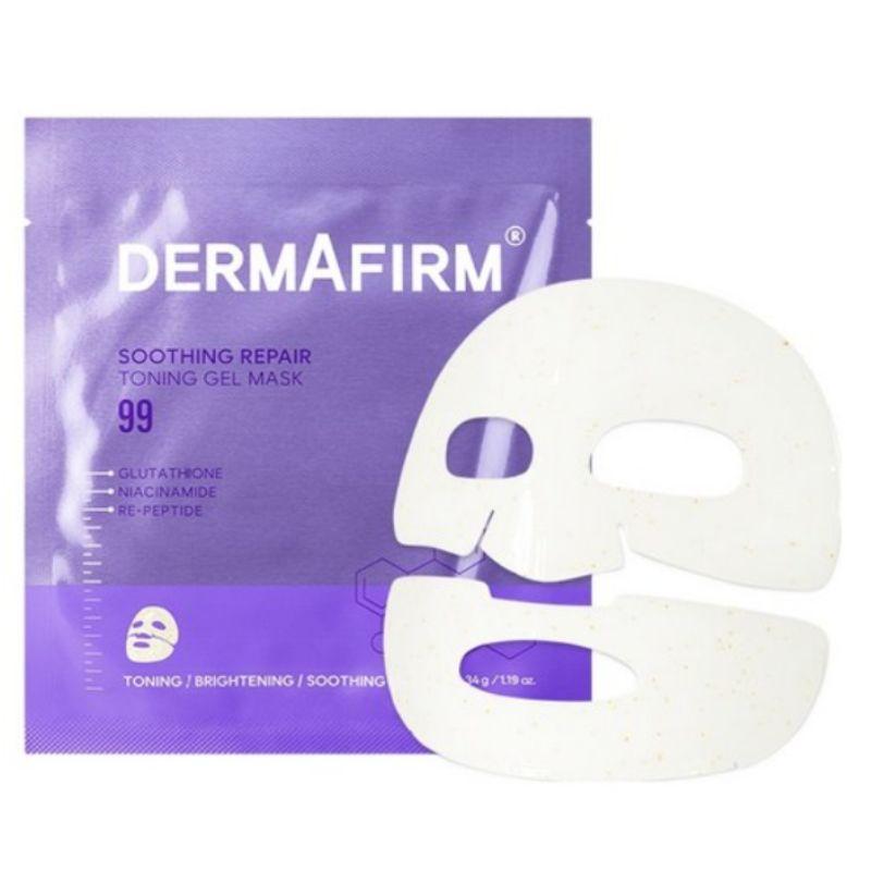 Dermafirm Soothing Repair Toning Gel Mask R4 Calming Hydrating Sheet Mask Set 4pcs