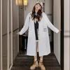 Hooded Windbreaker Women's Spring and Autumn Long New Korean Style College Style Loose Casual Jacket