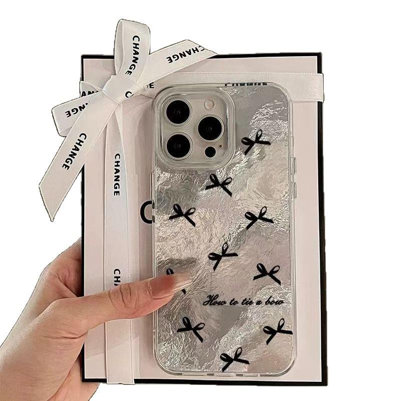 Full-Screen Bow Glitter Case for iPhone 17 Pro Max/16 Pro/15/14