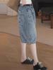 2025 Plus Size High Waist Denim Shorts - Slimming, Loose Fit, Wide-Leg, Casual Summer Wear for Women