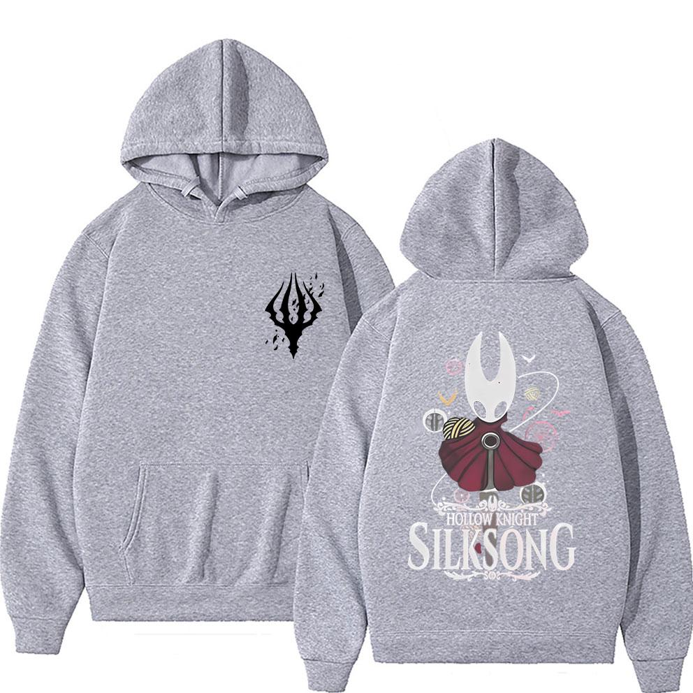 Game Hollow Knight Graphic Print Hoodie Unisex Fashion Casual Fleece Cotton Tracksuit Male Vintage Oversized Pullover Hoodies