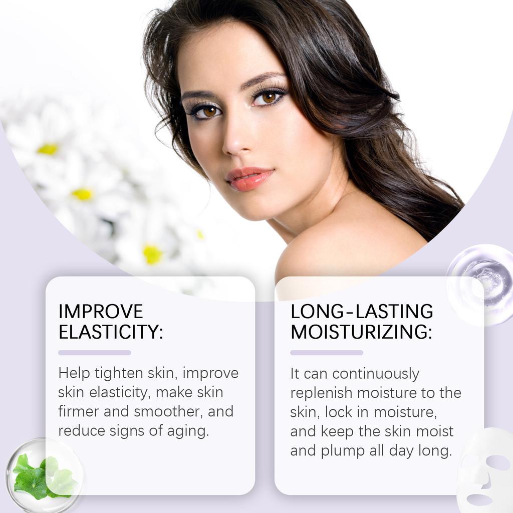 Eelhoe Collagen Face Mask 4 Pieces Hydrating Moisturizing Firming Skin Care Essence