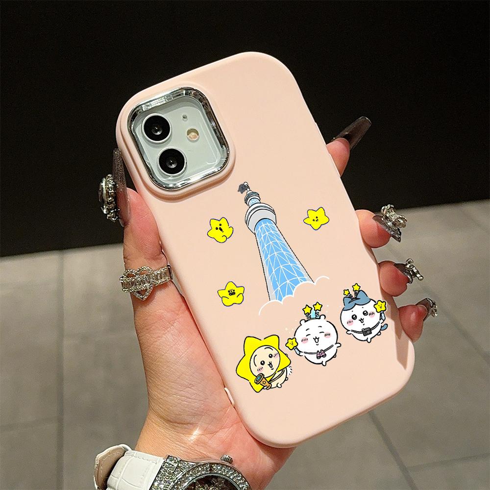 Solid Color Silver Edge Lens Soft Liquid Silicone Shockproof Phone Case for iPhone Samsung Huawei Honor Xiaomi Redmi OPPO Realme Vivo Infinix Tecno