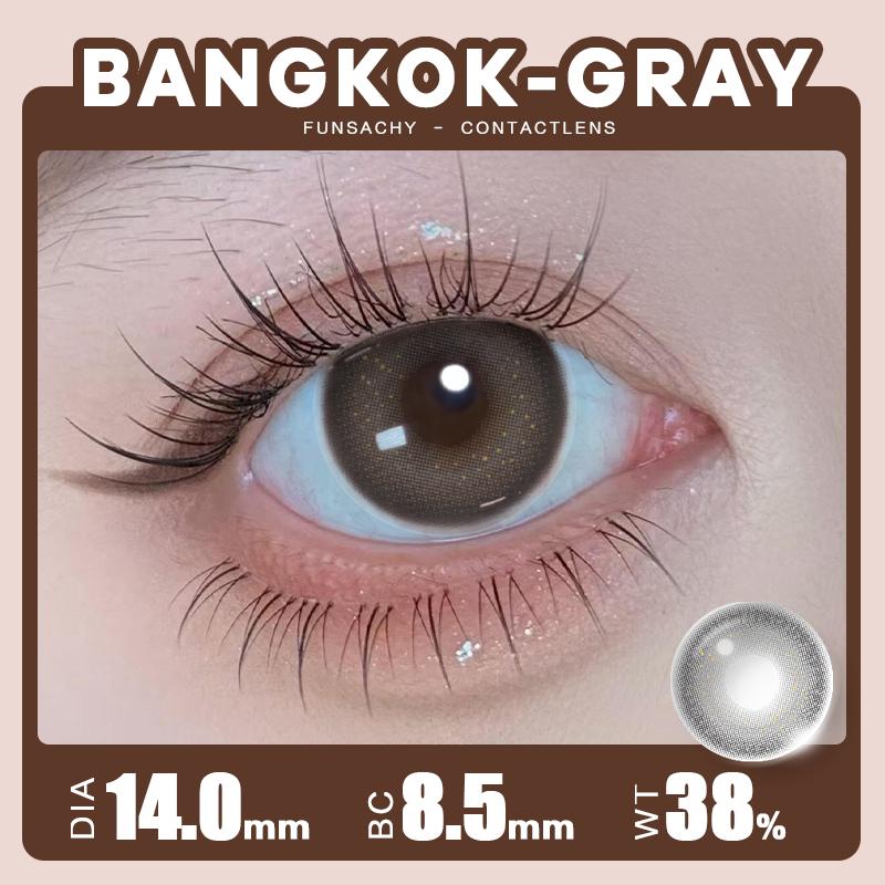 FUNSACHY Colored Lenses 1pair Brown Natural Eye Makeup Contacts Gray Pupils Blue Green Lens Yearly Fashion Cosmetics SoftLens