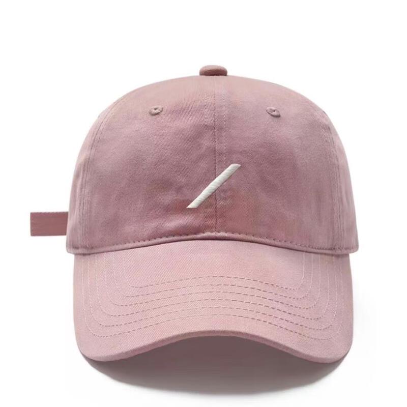 Simple Embroidered Wide-Brim Baseball Cap