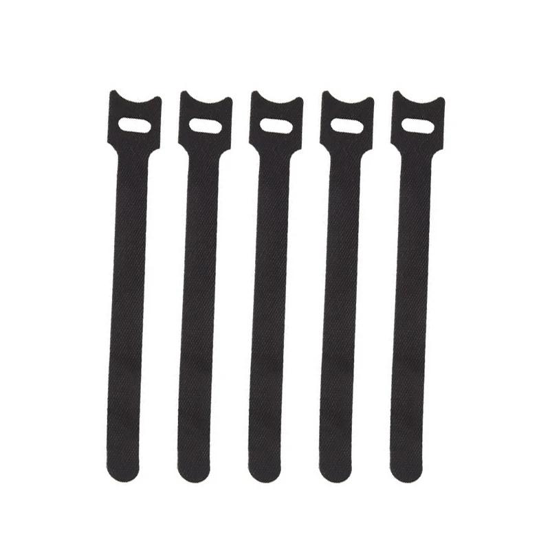 

25pcs Reusable Cable Ties, Releasable Wire Management Straps for Earphones Mouse Cables, Nylon Organizer Ties Quick Release 10x110mm чорний
