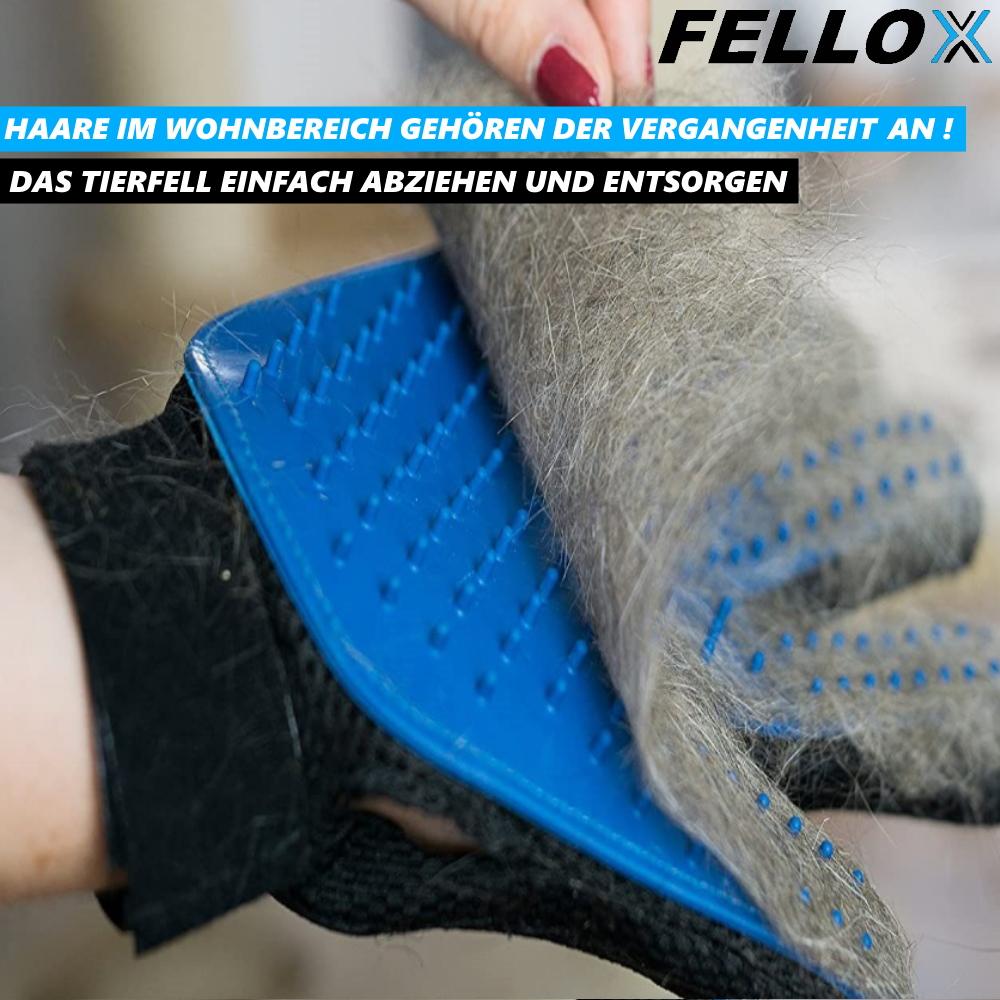 FELLOX Fur Care Gloves Fur Gloves Hair Removal Dog Cat Brush