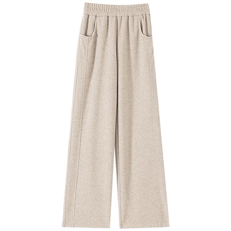 Womens Wool Blend Wide Leg Trousers High Waist Straight Cut Warm Lined Fall Winter 2026