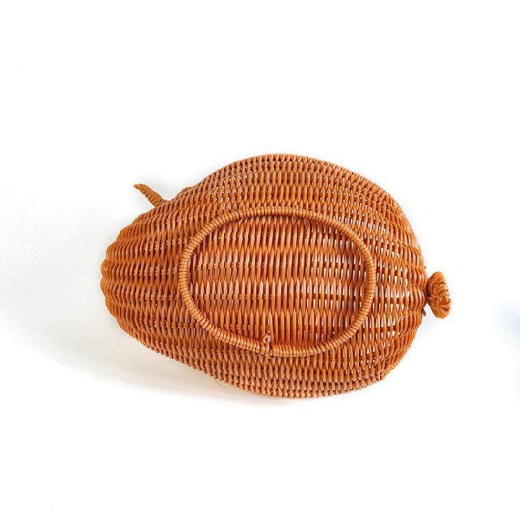Charm Deer Shape Handwoven Bin Craft Of Sturdy PP Materials Great For Home And Kitchen Use