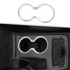 For Grand Cherokee Durango 11+ Silver Center Console Front Cup Holder Bezel Trim