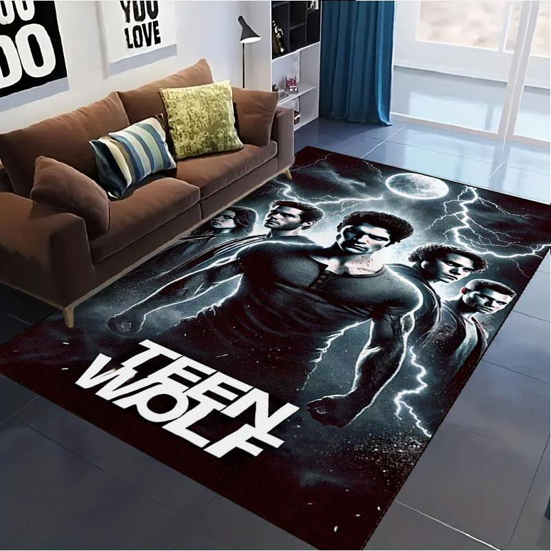 Teen Wolf Carpet Rug for Living Room Bedroom Home Sofa Decoration,Kids play Non-slip Floor Mat