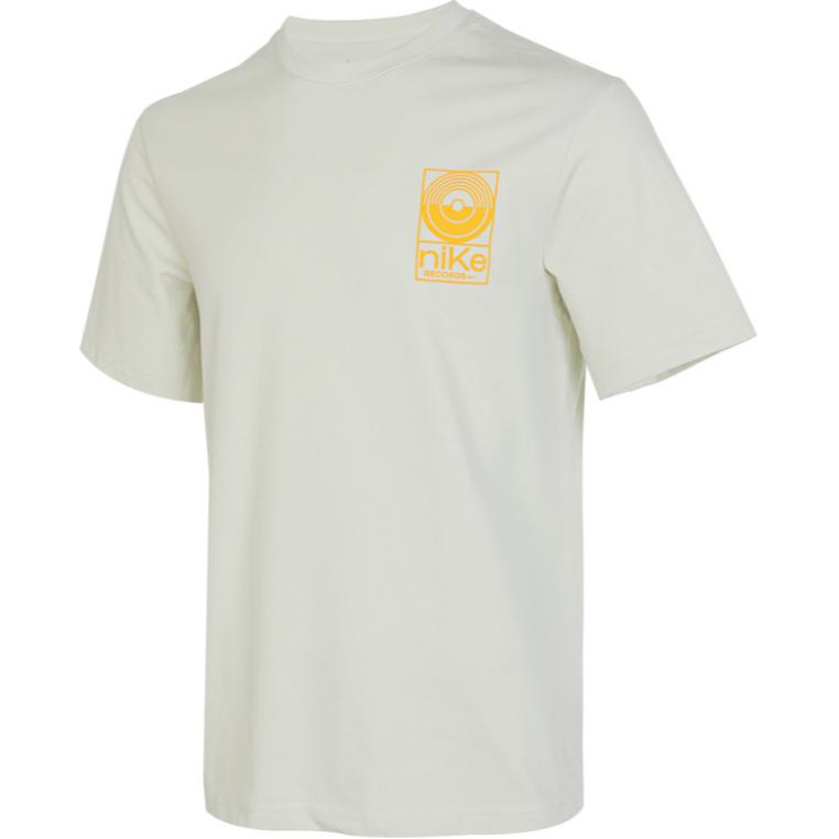 

Nike Американская винтажная футболка с круглым вырезом и буквенным принтом, повседневная футболка с короткими рукавами, мужские топы, светло-зеленый FN3320-020 M