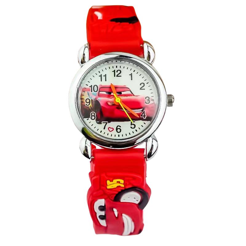 

Disney Lightning McQueen Animation Cartoon Cute Children s Electronic Watch Creative Personality Kawaii 3d Racing Watch Toy Gift красный