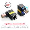 Cablecc 360 Degree Rotating CAT6 UTP Male to Female Adapter for RJ45 8P8C 1000Mbps LAN Ethernet Networks