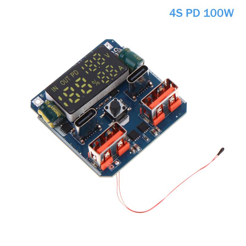 Versatile 4S PD 20V 5A 100W Boost Module High Power Charge Discharge Unit for DIY Projects Battery Management and Lab Experiments