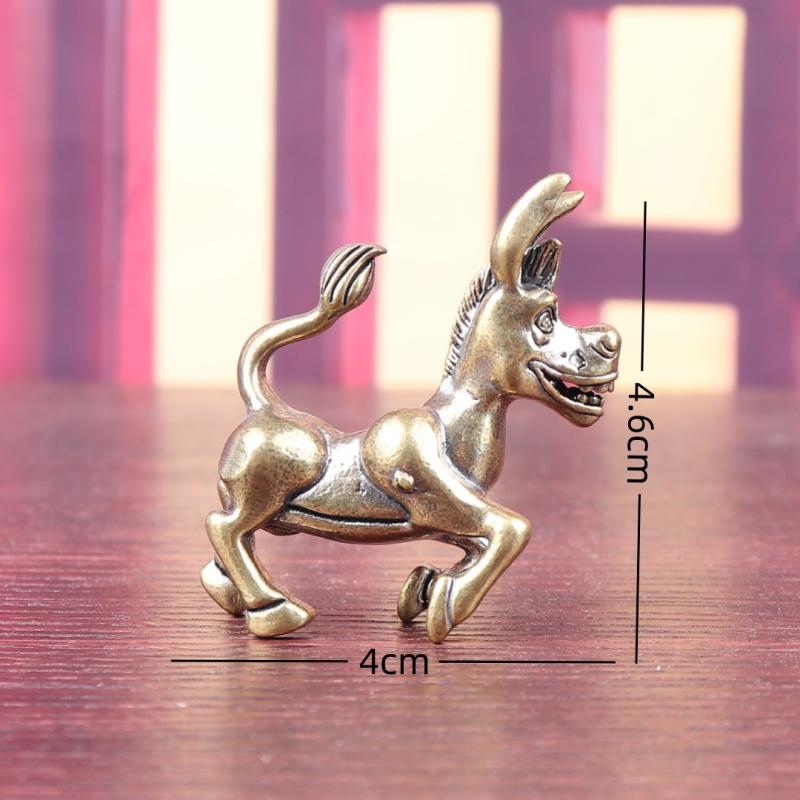 Bronze Statue Crafts Desktop Donkey Cross-Border Brass Ornaments Desktop Decoration Accessories