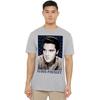 Elvis Presley Unisex Adult Blue Sparkle T-Shirt