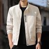 Men's Lightweight Casual Work Jacket with Zip Front and Multiple Pockets