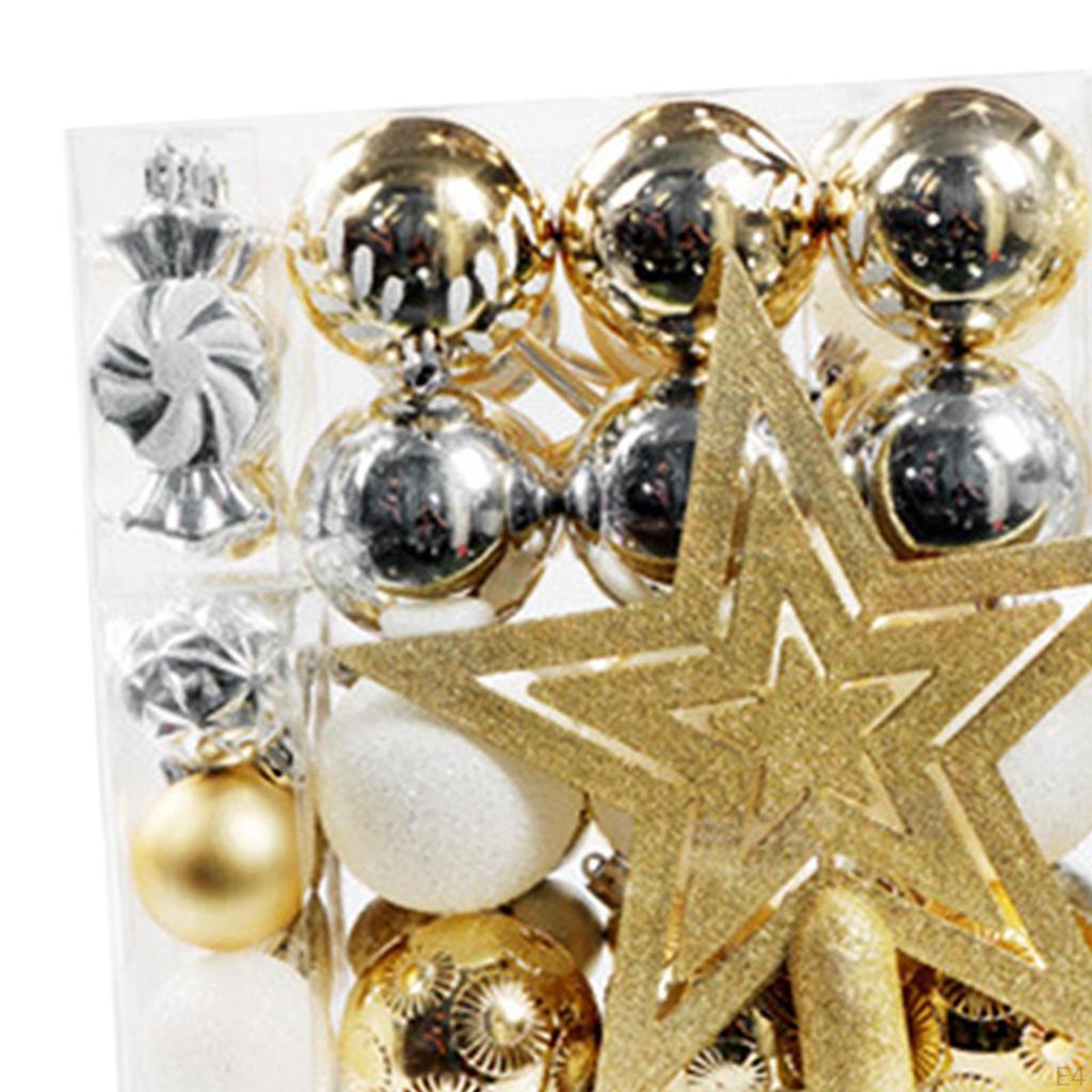 88pcs Christmas Decorative Balls, Tree Ball Ornaments, Shatterproof Craft Pendants,