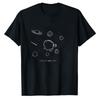 Give Me Some Space Funny Outer Space Planet Asteroid Sketch Graphic Men Modal TShirt Print Soft Lightweight Summer Casual Tops