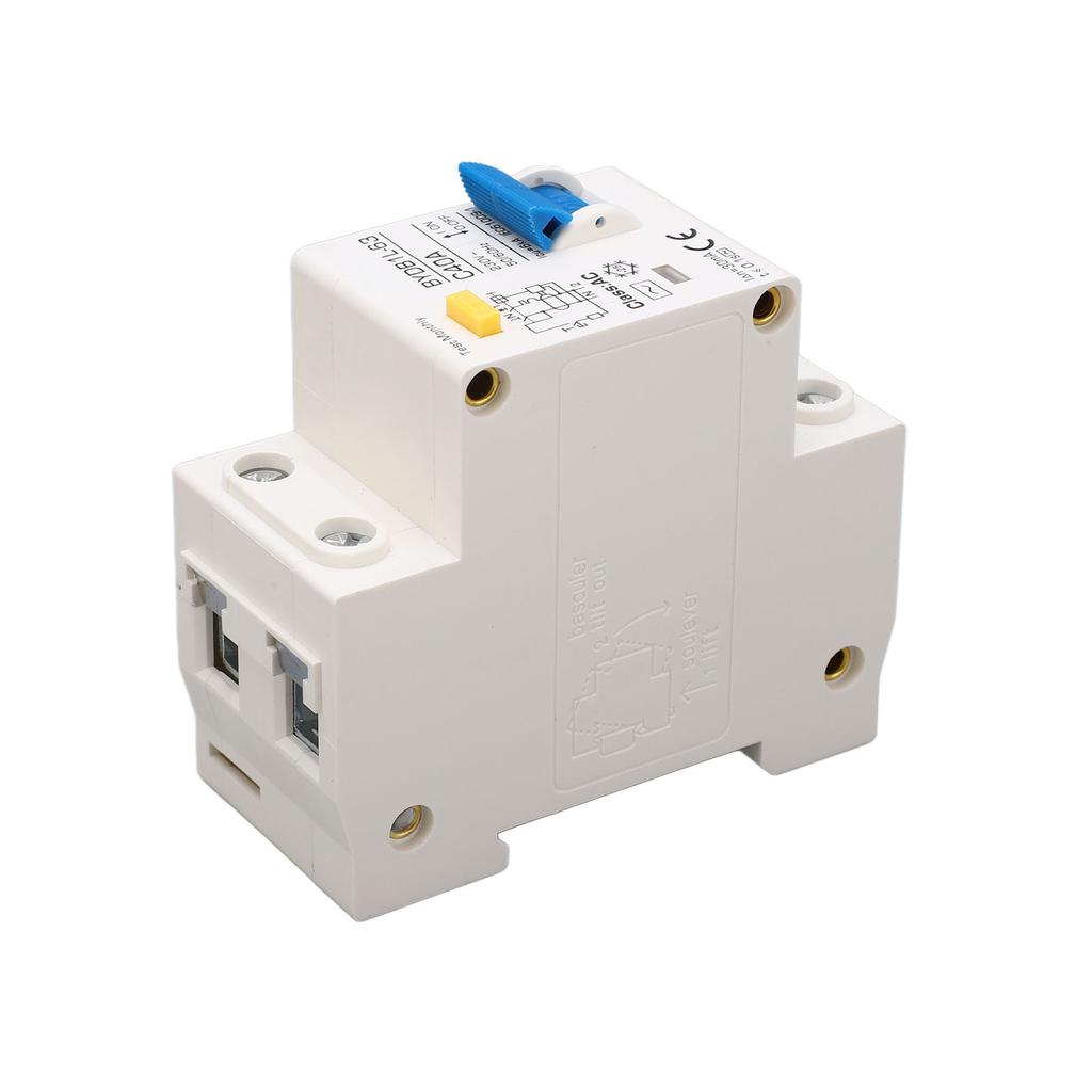 AC Leakage Protector 40A Flame Retardant Overload Protection Single Pole N AC Circuit Breaker with DIN Guide Rail 230V