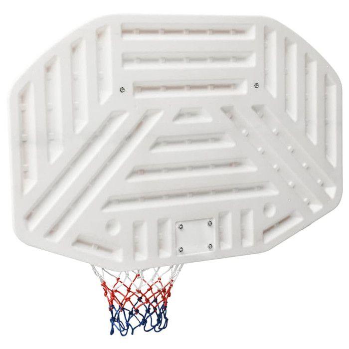 VidaXL Panneau de basket-ball Blanc 109x71x3 cm Polyéthylène, panier de basket-ball,,, panneau arrière 93662