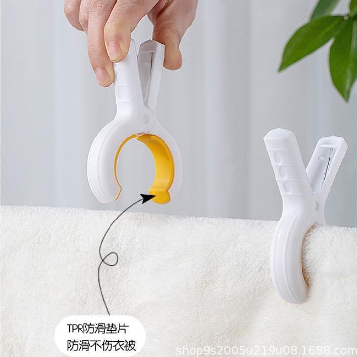 Stainless Steel Quilt Clip, Large Clothes Drying Clip, Seamless Silicone Strong Windproof Fixing Clip, Curtain Mosquito Net Cross Stitch Clip