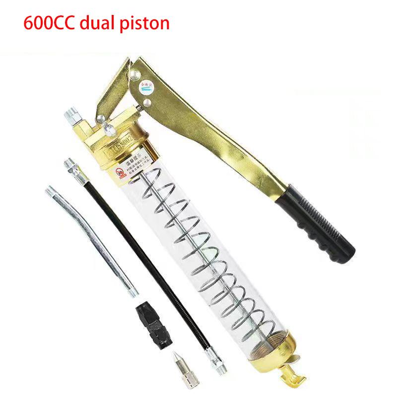 600cc High-pressure Manual Oil Gun Heavy-duty Pistol Grip Suitable For Transparent Explosion-proof Materials Of Various Auto