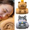 Plush Doll Air Conditioning Blanket Double-Use Pillow Soft Throw Blanket Naping Cushions Blanket Folding Gifts