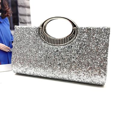 Neue Ring Pailletten Clutch Tasche Umhängetasche Promi Bankettkleid Abendtasche Exquisite Handtasche