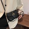 Vintage Autumn Underarm Bag Women'S Fashion French Splicing Contrasting Color Pea Bag Shoulder Baguette Bag
