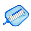 Pool Leaf Skimmer Net Fine Mesh Netting Basket with 5 Aluminum Pole Sections Pool Skimming Tool for Debris Collection Spa Pond
