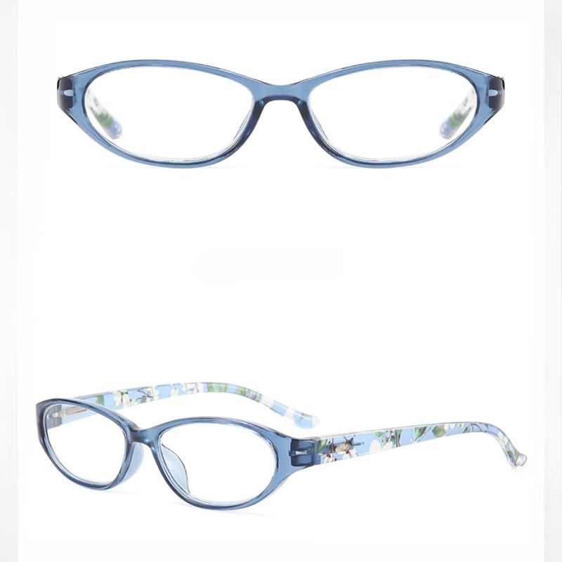 Fashion Anti-Blue Light Reading Glasses for Women Ultra-Light Flowers Comfortable Eyeglasses