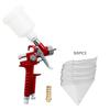 0.8mm/1.0mm Nozzle H-2000 Professional HVLP Mini Paint Spray Gun Airbrush Contains 50pcs Filter Paper Funnel