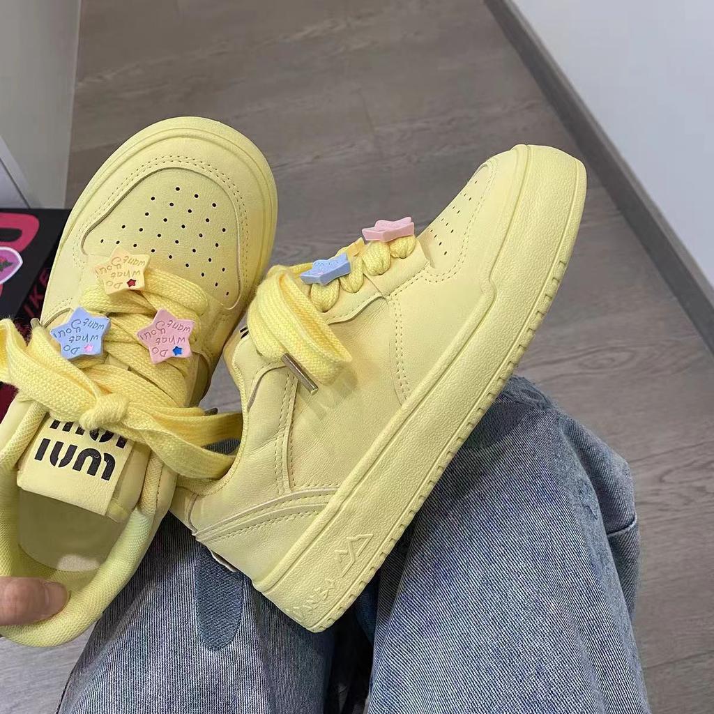 Enkelschoenen nieuwe platformzool casual veterschoenen dopamine schoenen damesschoenen college stijl lage schoenen verhoogde platformschoenen