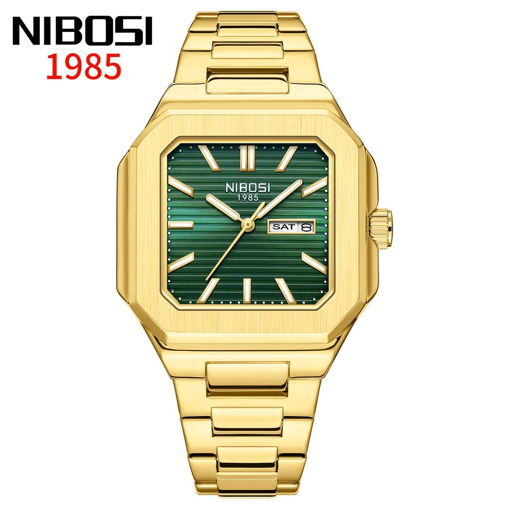 Square Watch Waterproof Fashion Men'S Watch Double Calendar Watch Men'S Quartz Watch