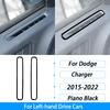For Dodge Charger 2015-2022 Piano Black Central Control Radio CD AC Panel Trim Cover Car Interior Decoration Accessories Sticker